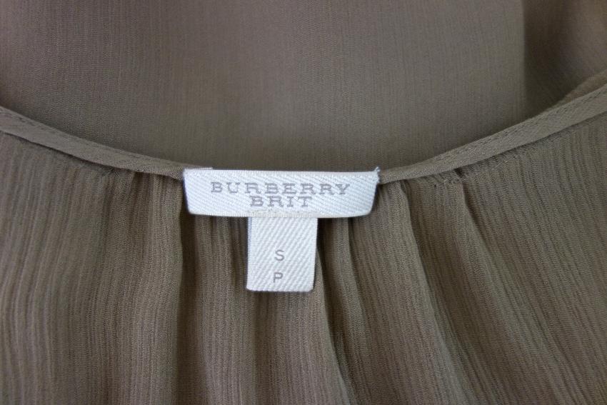 Burberry Brit Silk Chiffon Top