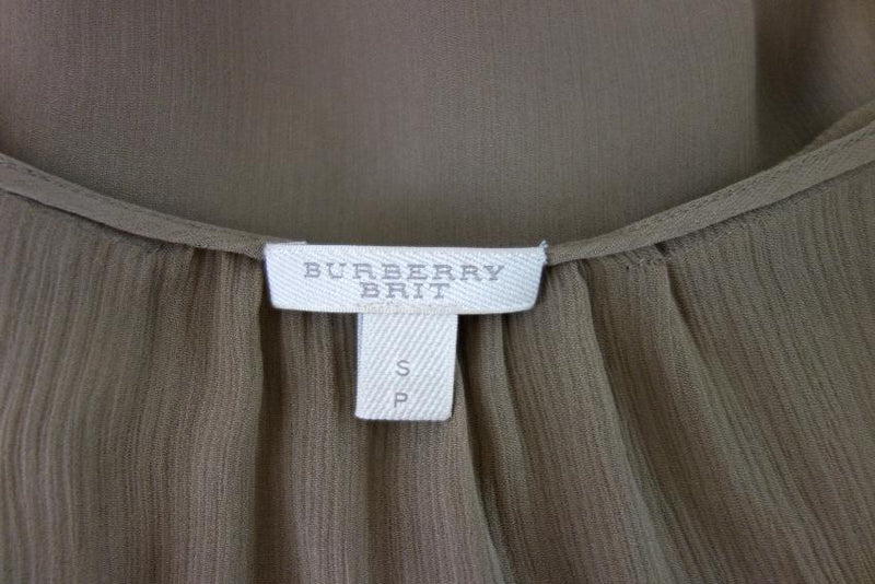 Burberry Brit Silk Chiffon Top