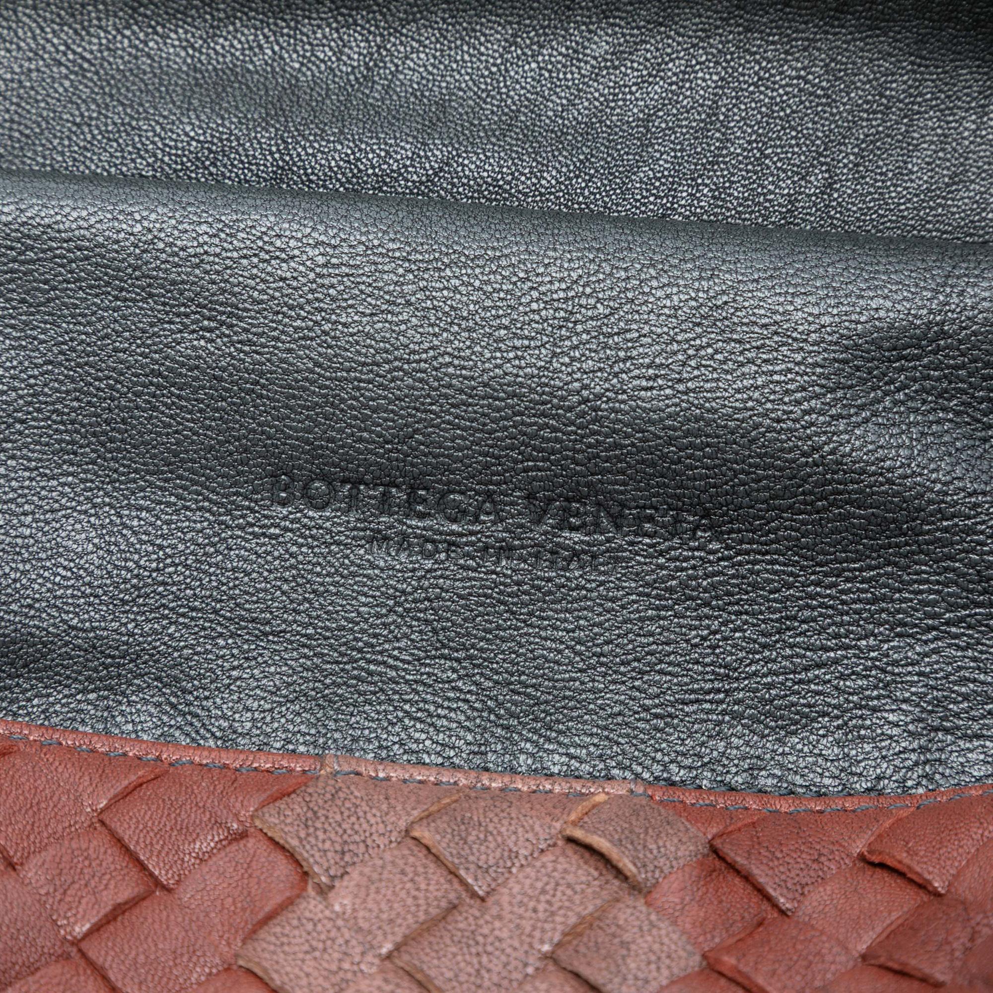 Bottega Veneta Grey Tricolor Nappa Intrecciato Convertible Tote
