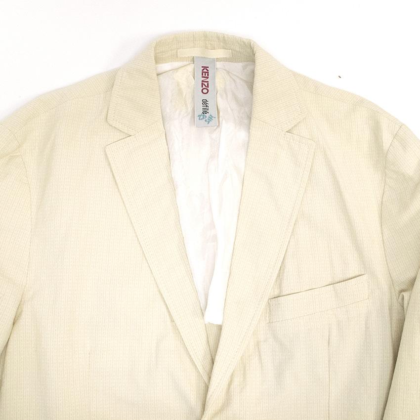 Kenzo Cotton-Silk Beige Jacket