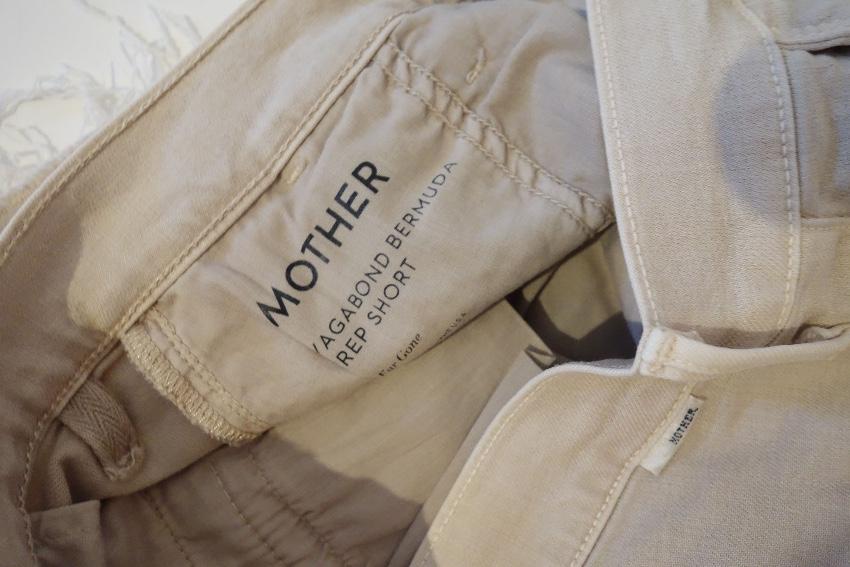 Mother Vagabond Natural Bermuda Shorts