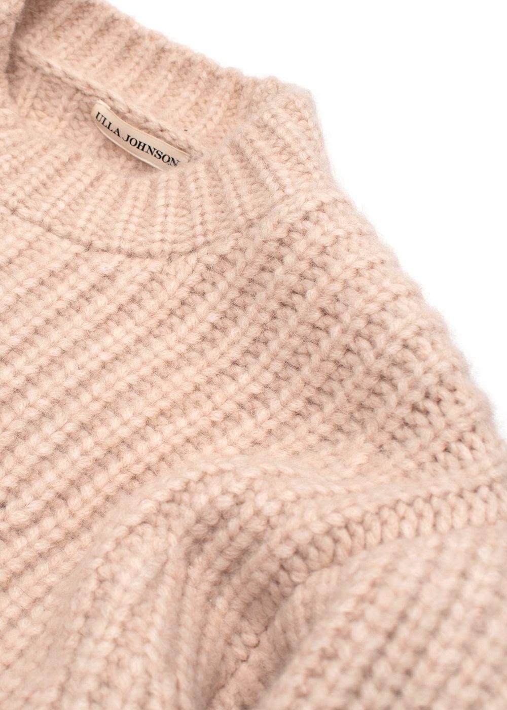 Ulla Johnson Beige Chunky Knit Jumper
