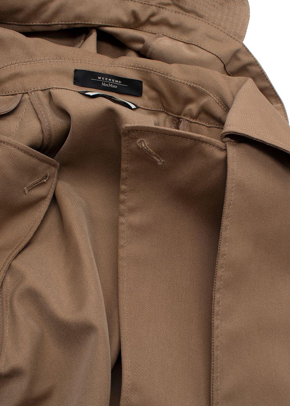 Weekend MaxMara Beige Cropped Trench Coat
