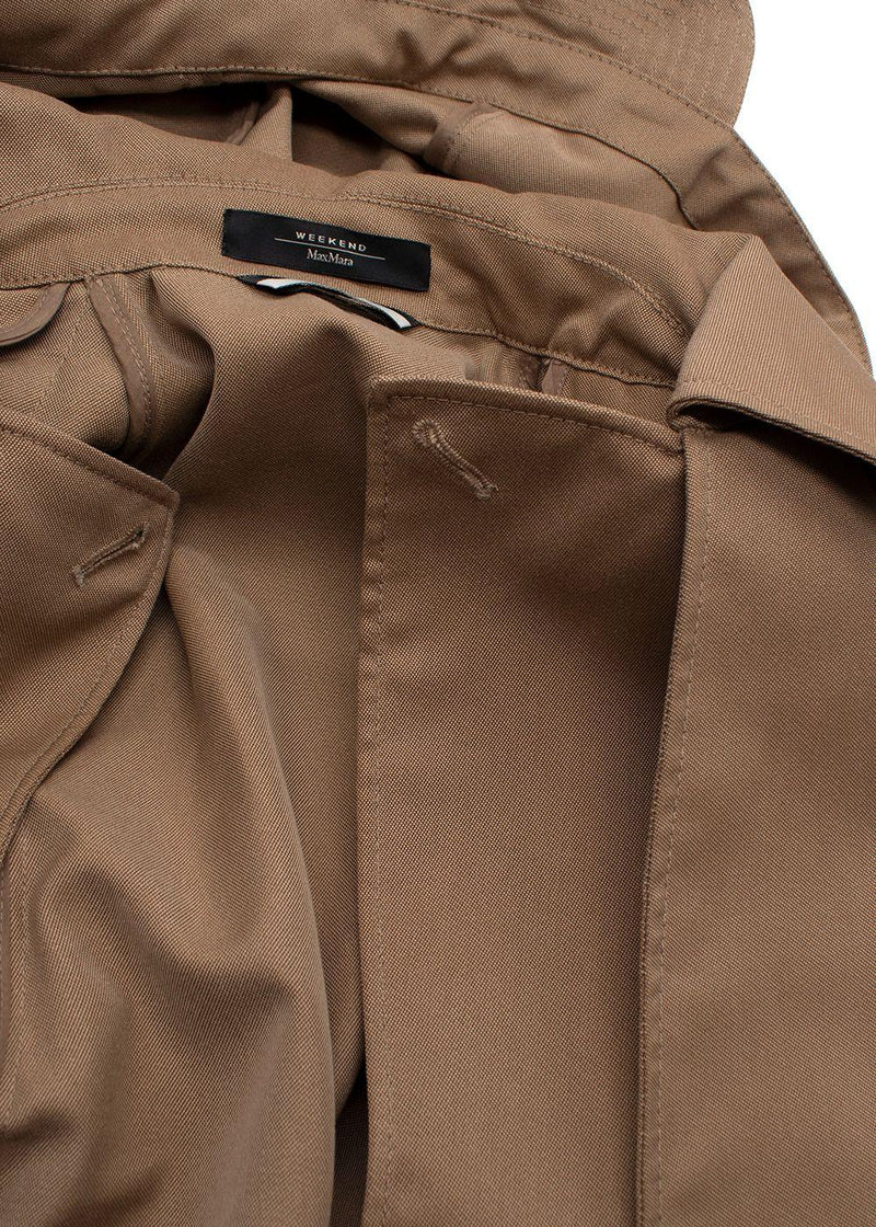 Weekend MaxMara Beige Cropped Trench Coat