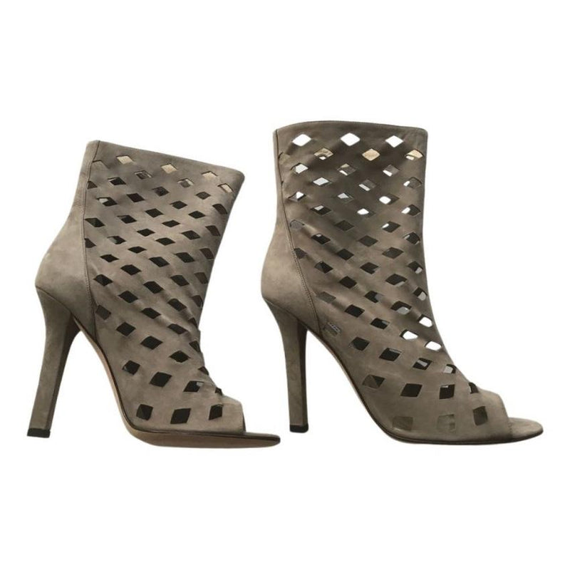 Jimmy Choo Suede Cut-Out Booties