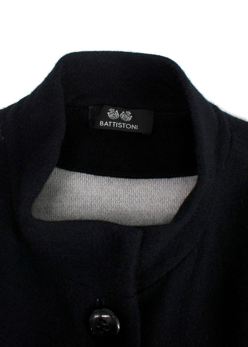 Battistoni Black Cashmere Long Coat