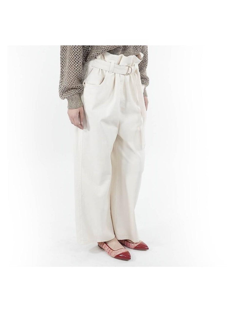 Brunello Cucinelli Paperbag Wasit Denim Jeans
