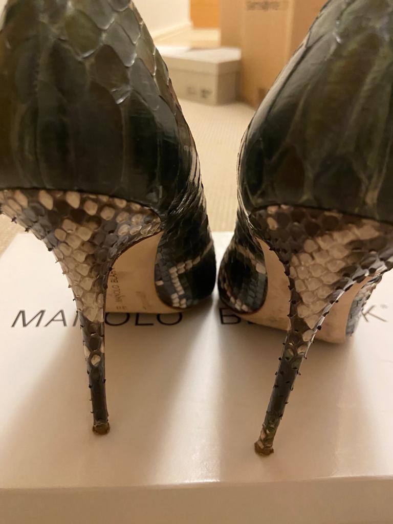 Manolo Blahnik Bibi Exotics 115 Pumps