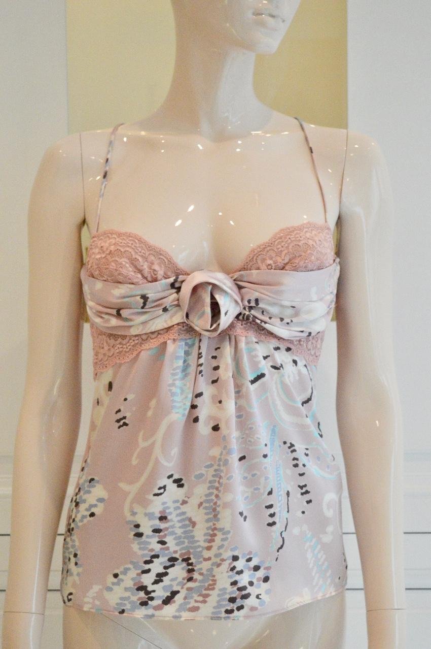 Ungaro Silk Rose Camisole Top