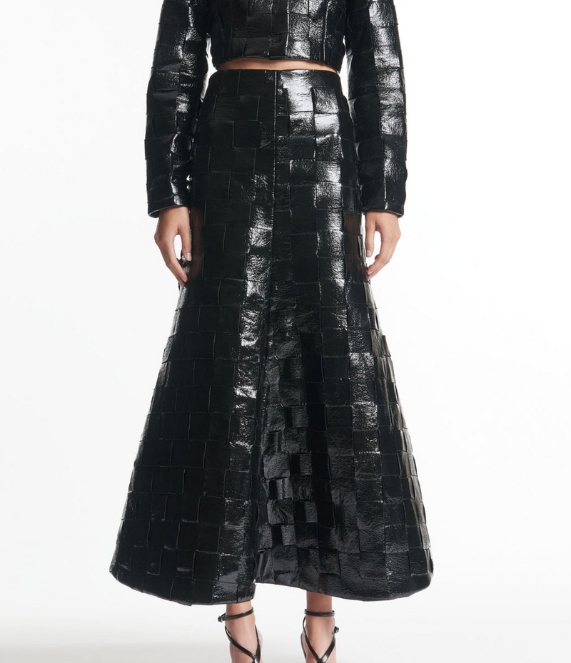 A.W.A.K.E. Mode Weaved Flared Skirt
