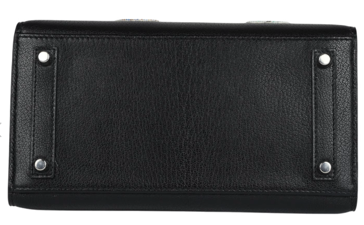 Hermès Birkin 20 Sellier "Bouclerie Moderne Casaque" Chèvre Chamkila Noir with Palladium Hardware