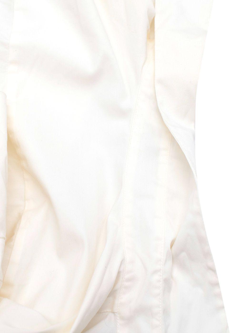 Prada Cream Short Sleeve Blouse