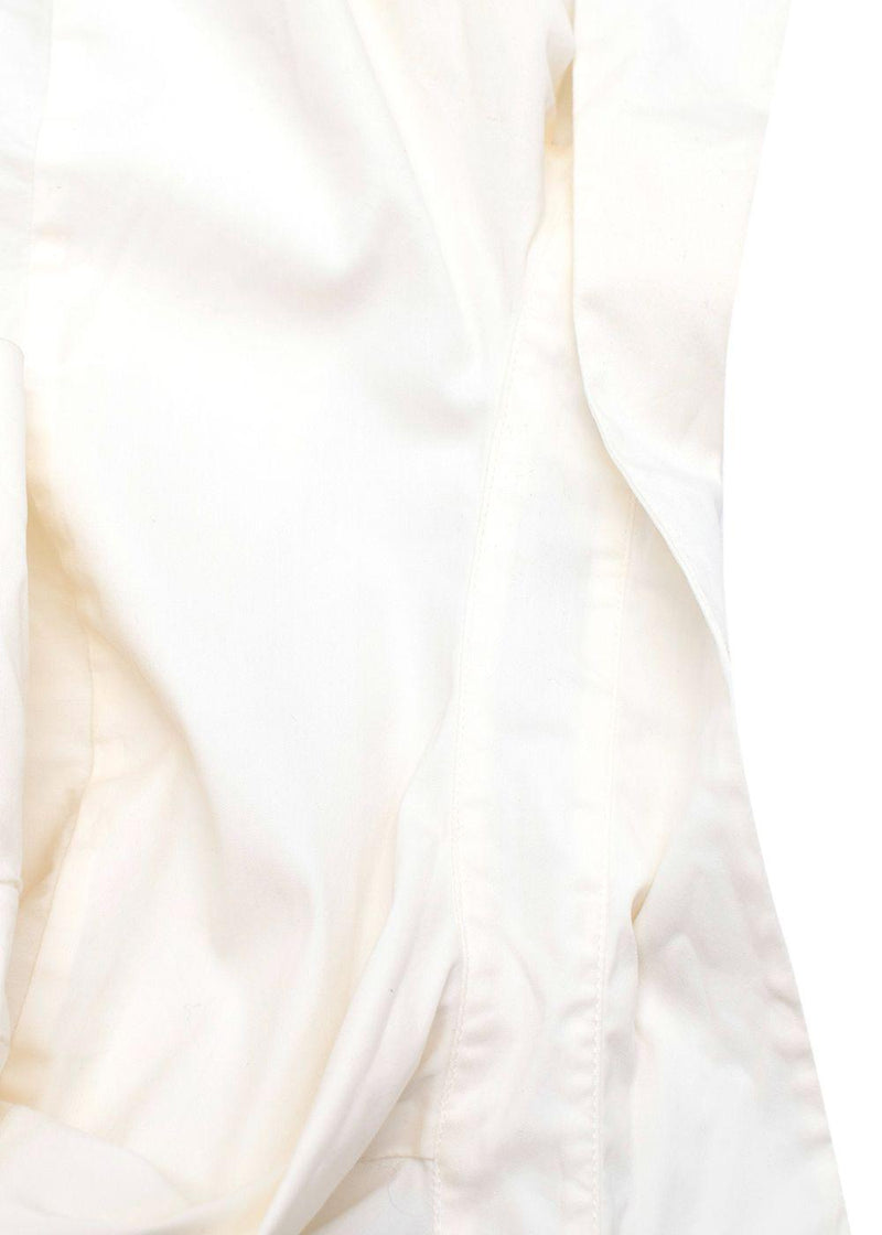 Prada Cream Short Sleeve Blouse