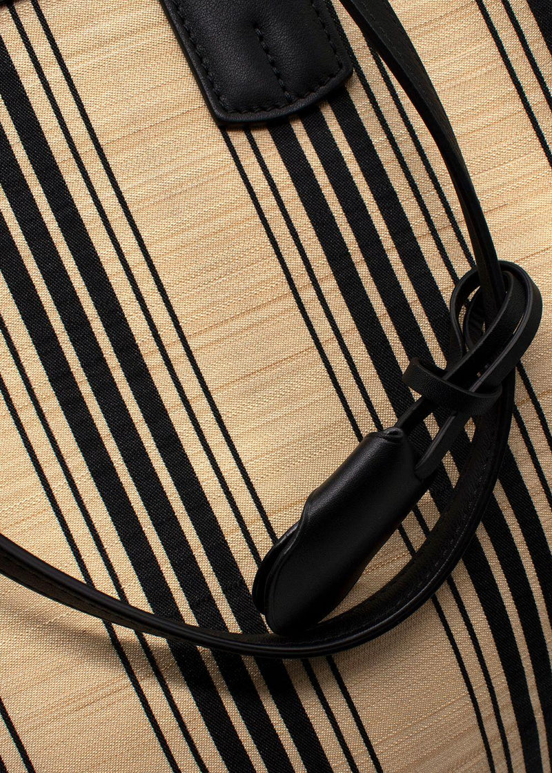 Tanner Krolle Black Striped Cadogan Tote Traveller Bag