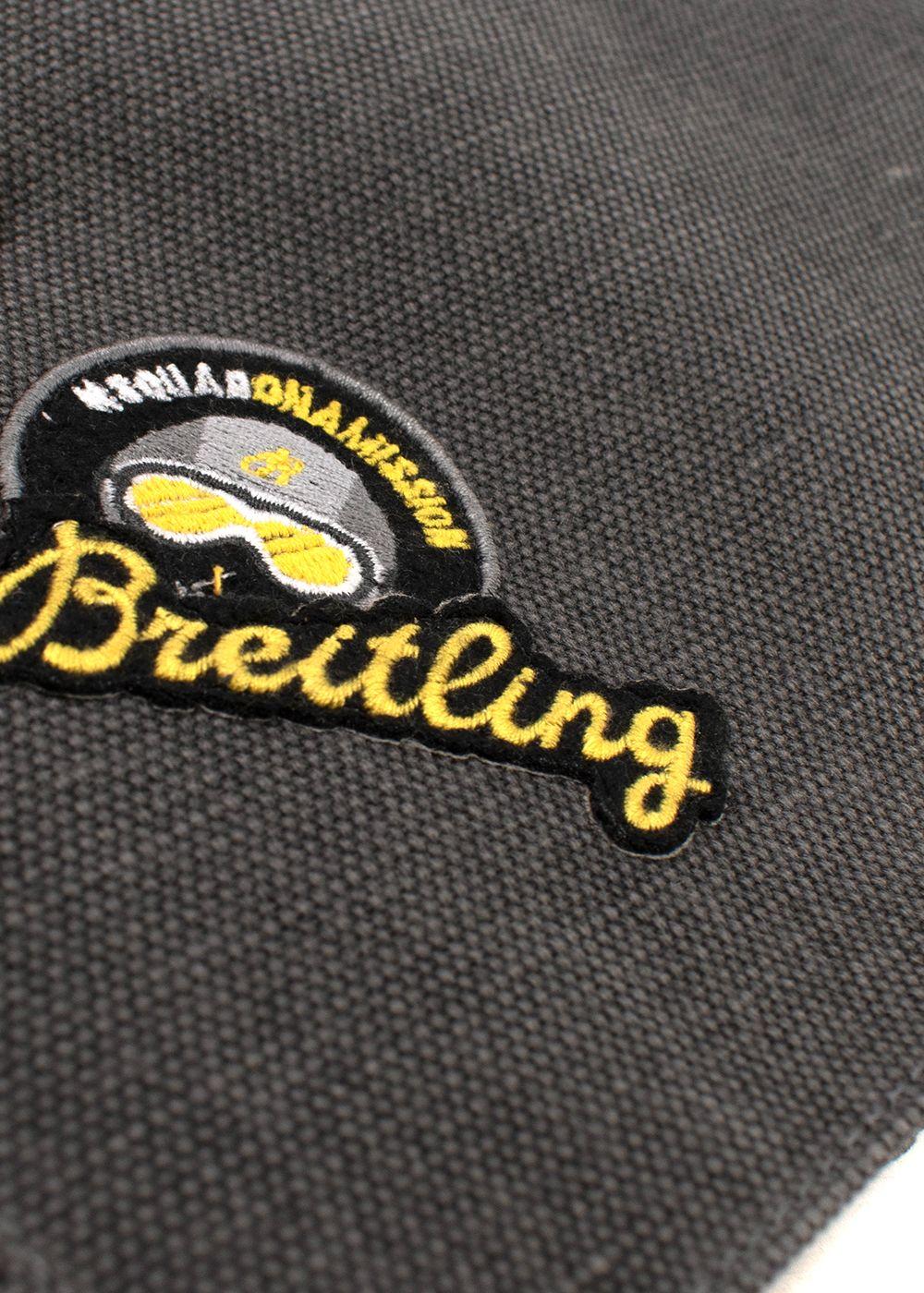 Breitling Grey Patch Detail Canvas Pouch