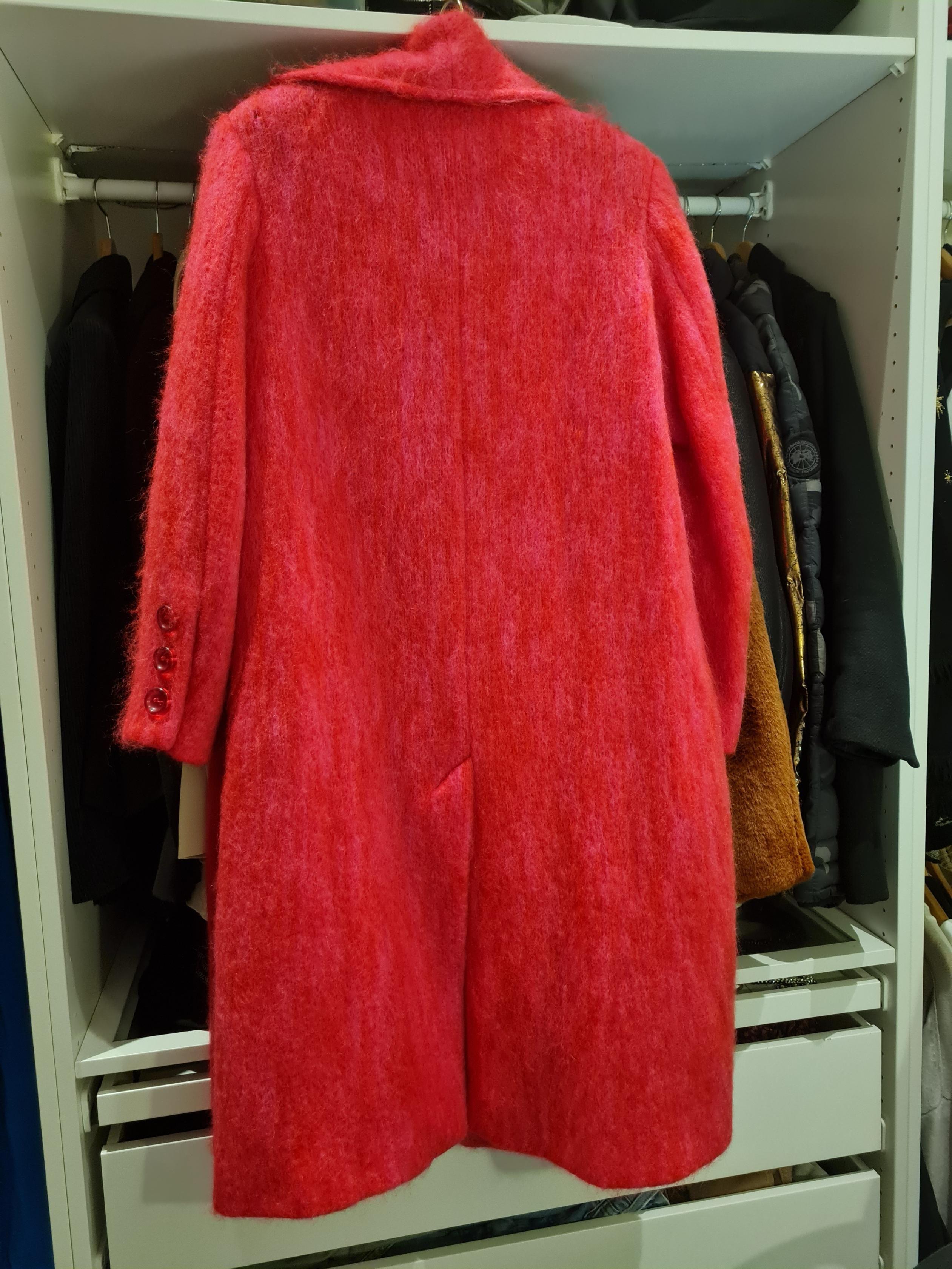 pink mohair coat