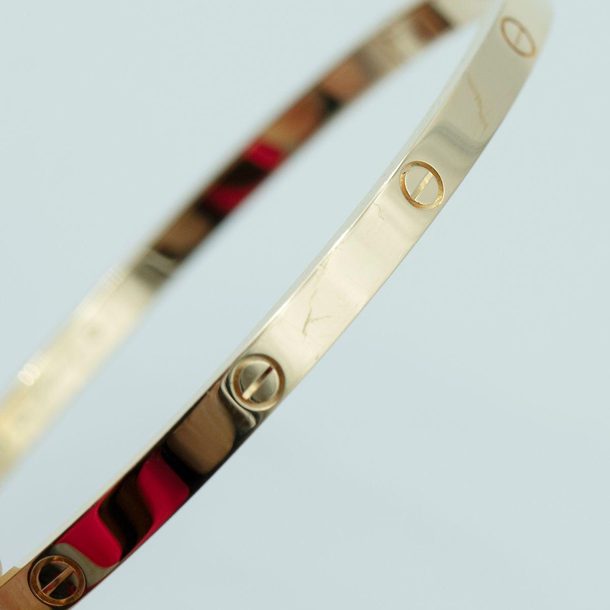 Cartier LOVE bracelet, Small Model 18 With Box