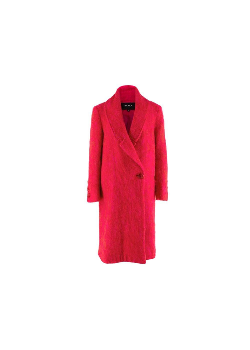 pink mohair coat