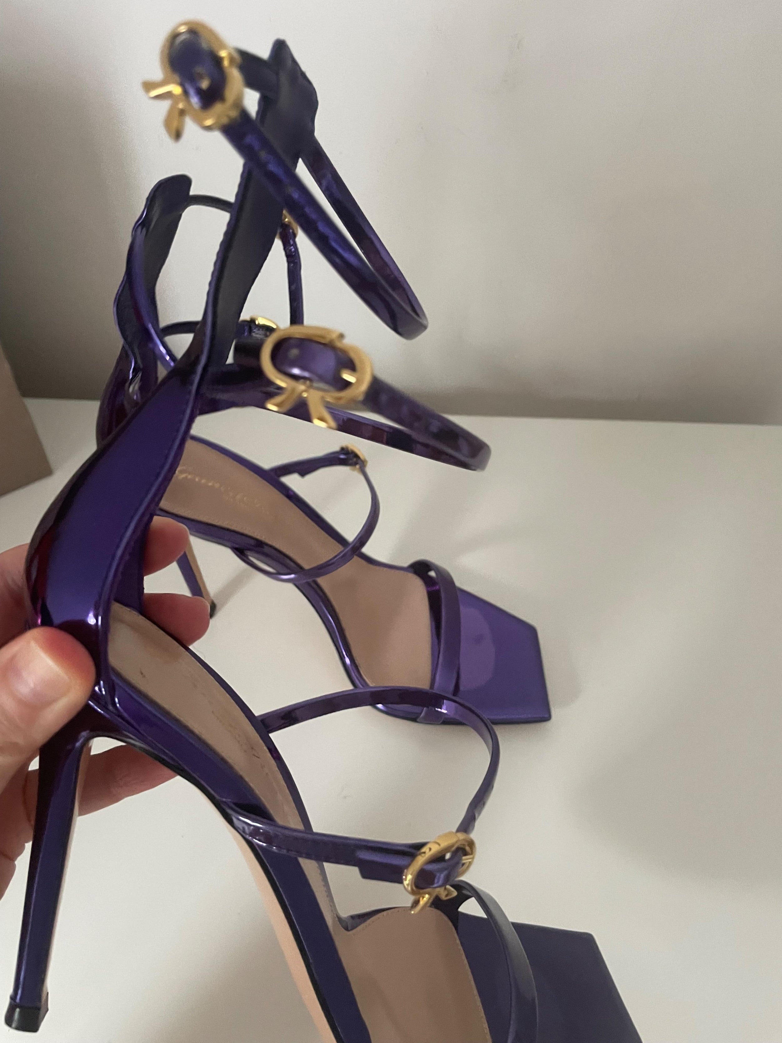 Purple Ribbon Uptown Sandals