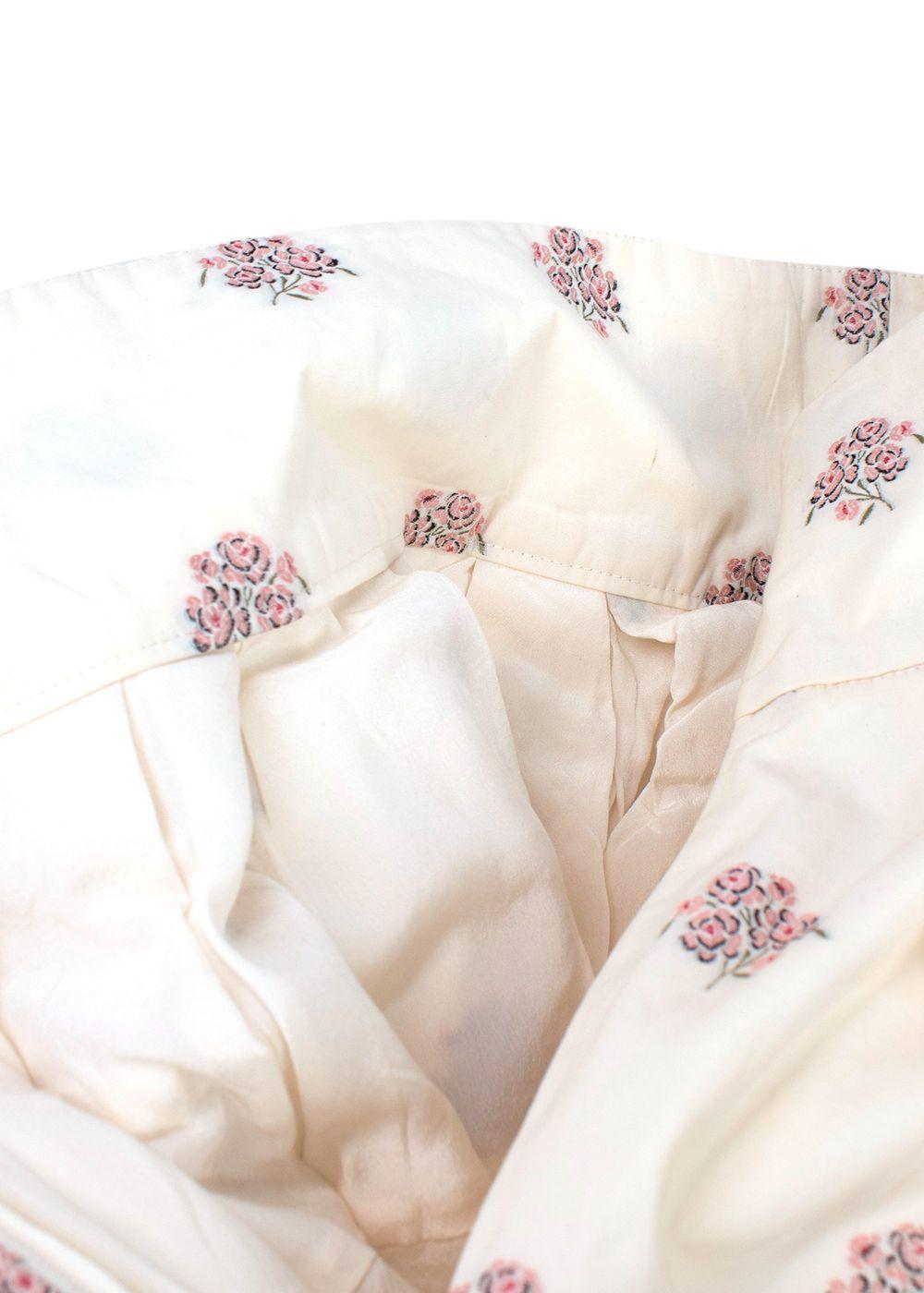 Dior Floral Print High Waist Tulip Skirt