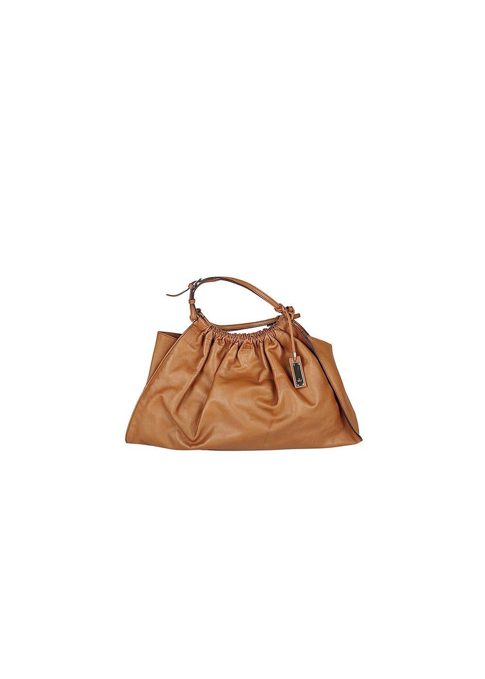 Vintage tan leather bag