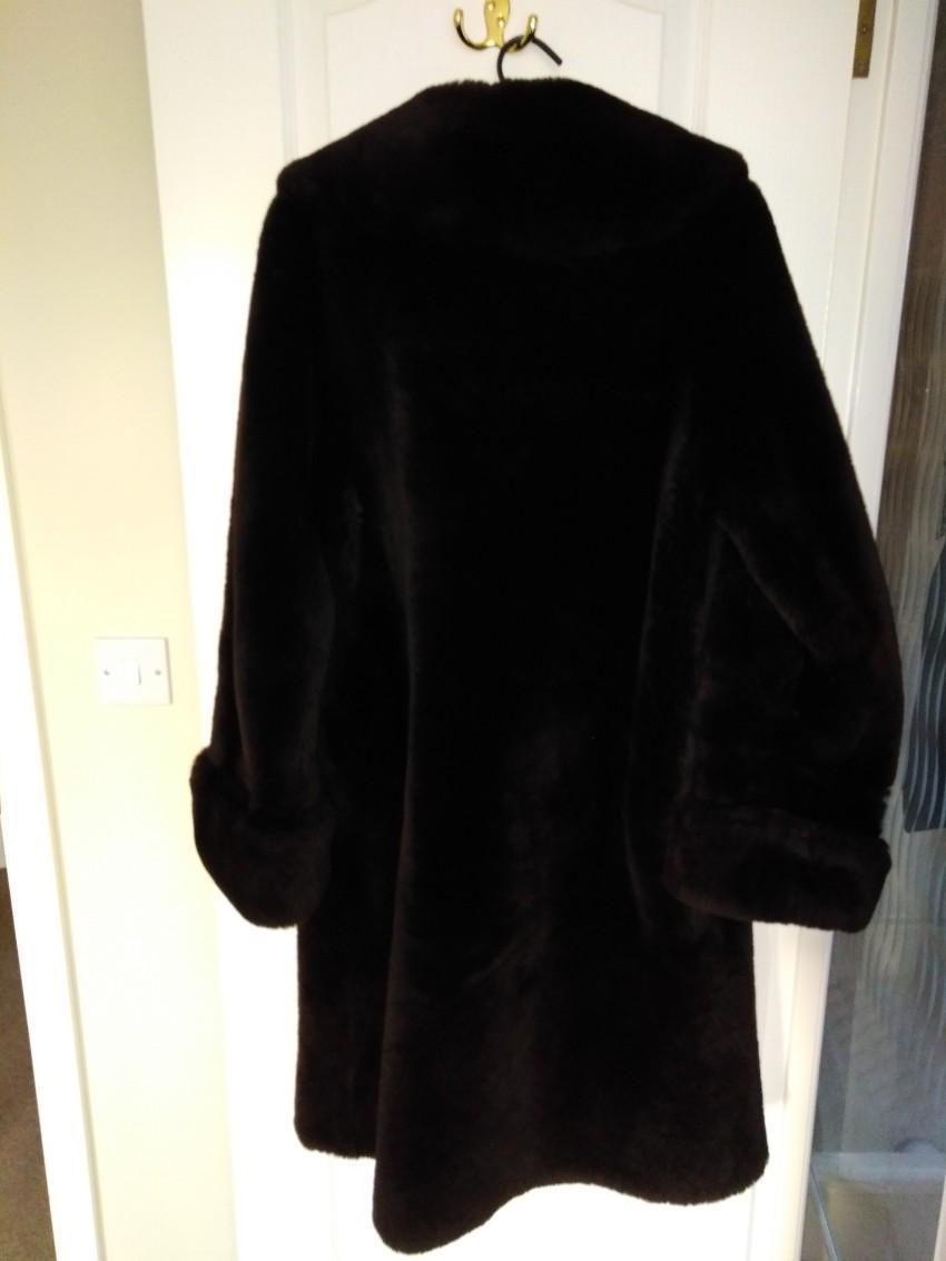 Bespoke Brown Shearling Coat