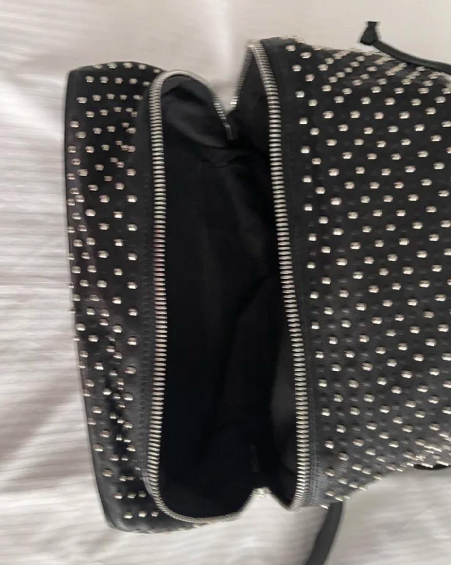Alexander McQueen Black Leather Backpack