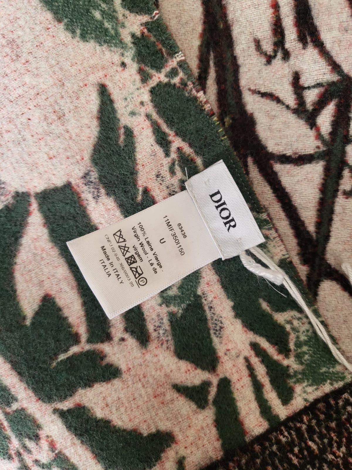 Dior Virgin Wool Tapestry Floral Throw