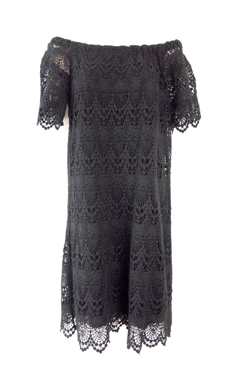 Velvet by Graham & Spencer Gustina Lace Black Dress