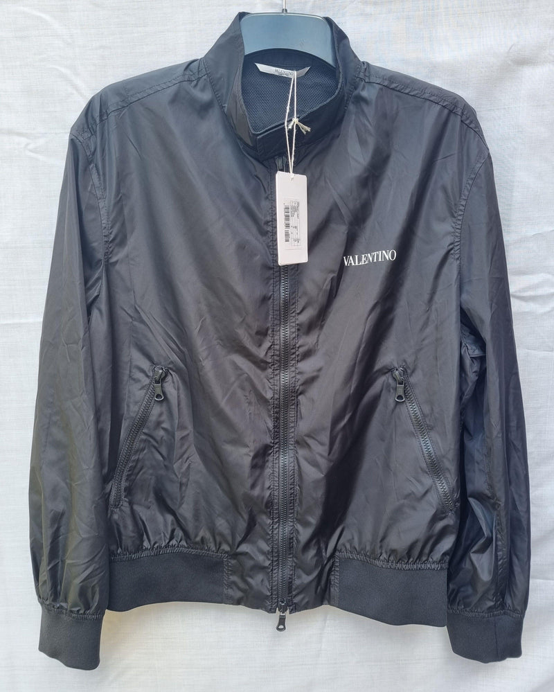 Black Nylon Bomber Jacket