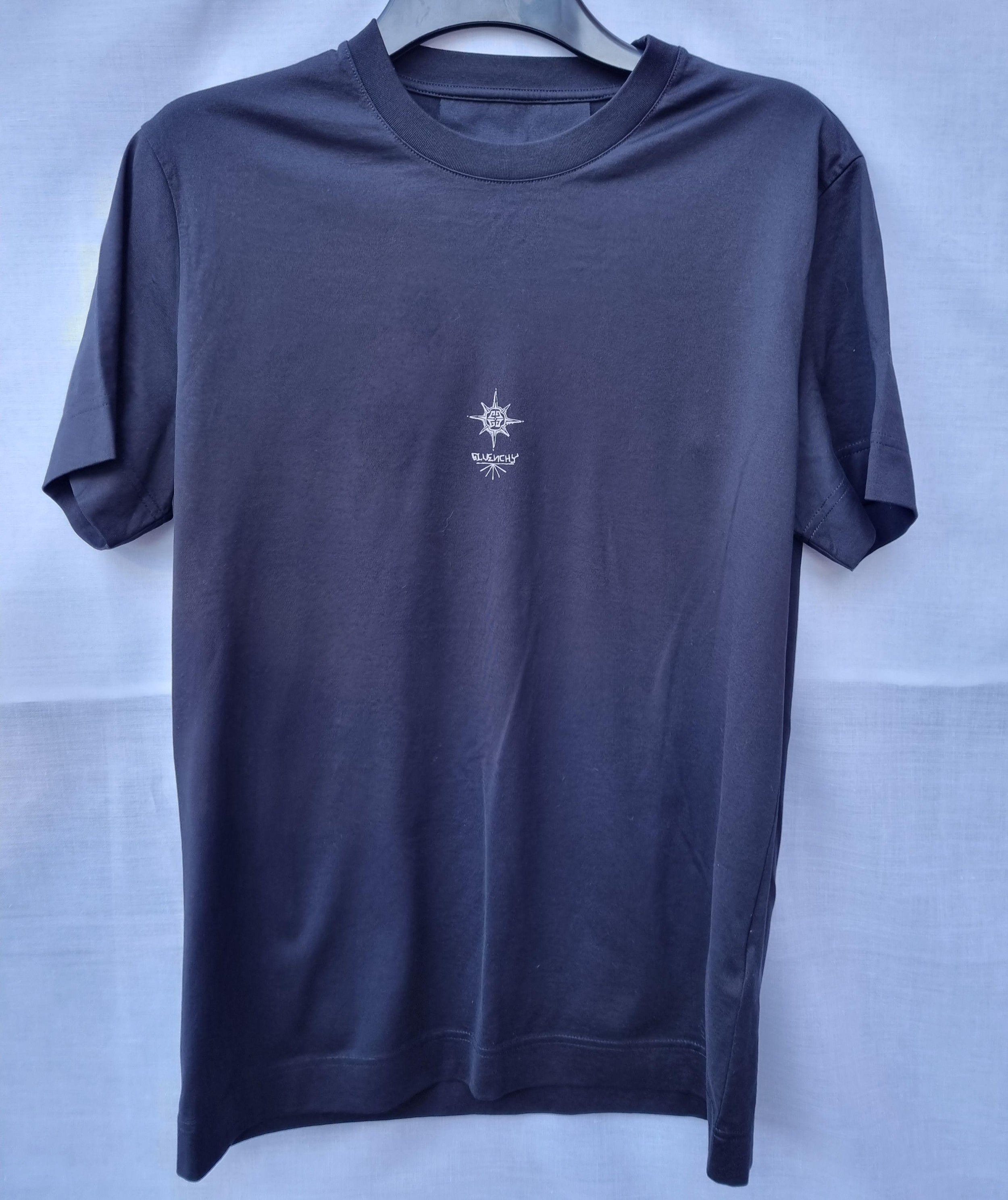 Black cotton jersey tiny logo T-shirt
