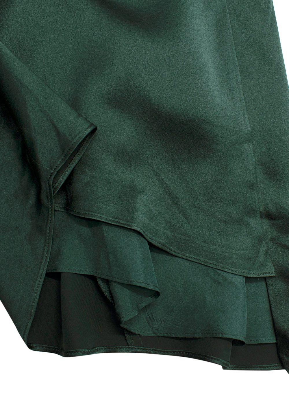 Michelle Mason One-Shoulder Silk Midi Dress