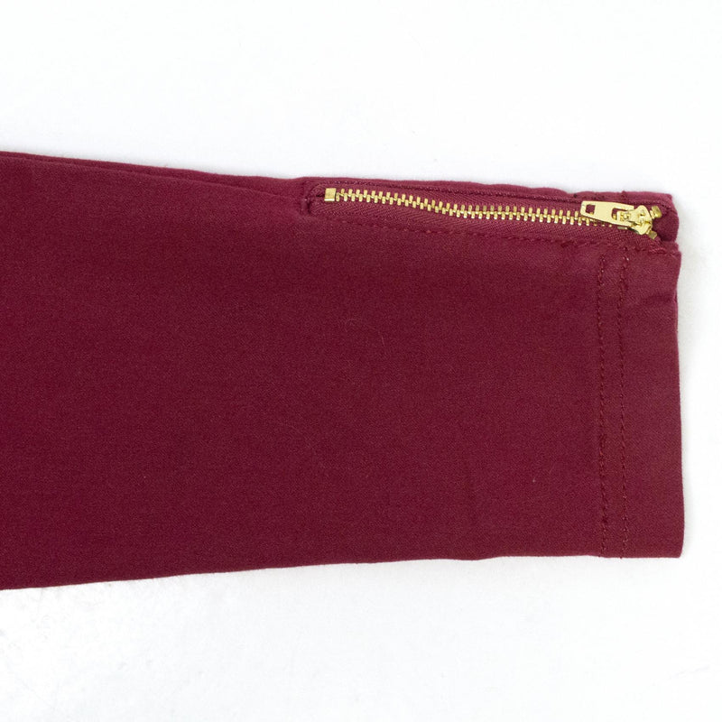 Mayoral Red Jeans with Zip Ankle Fastening
