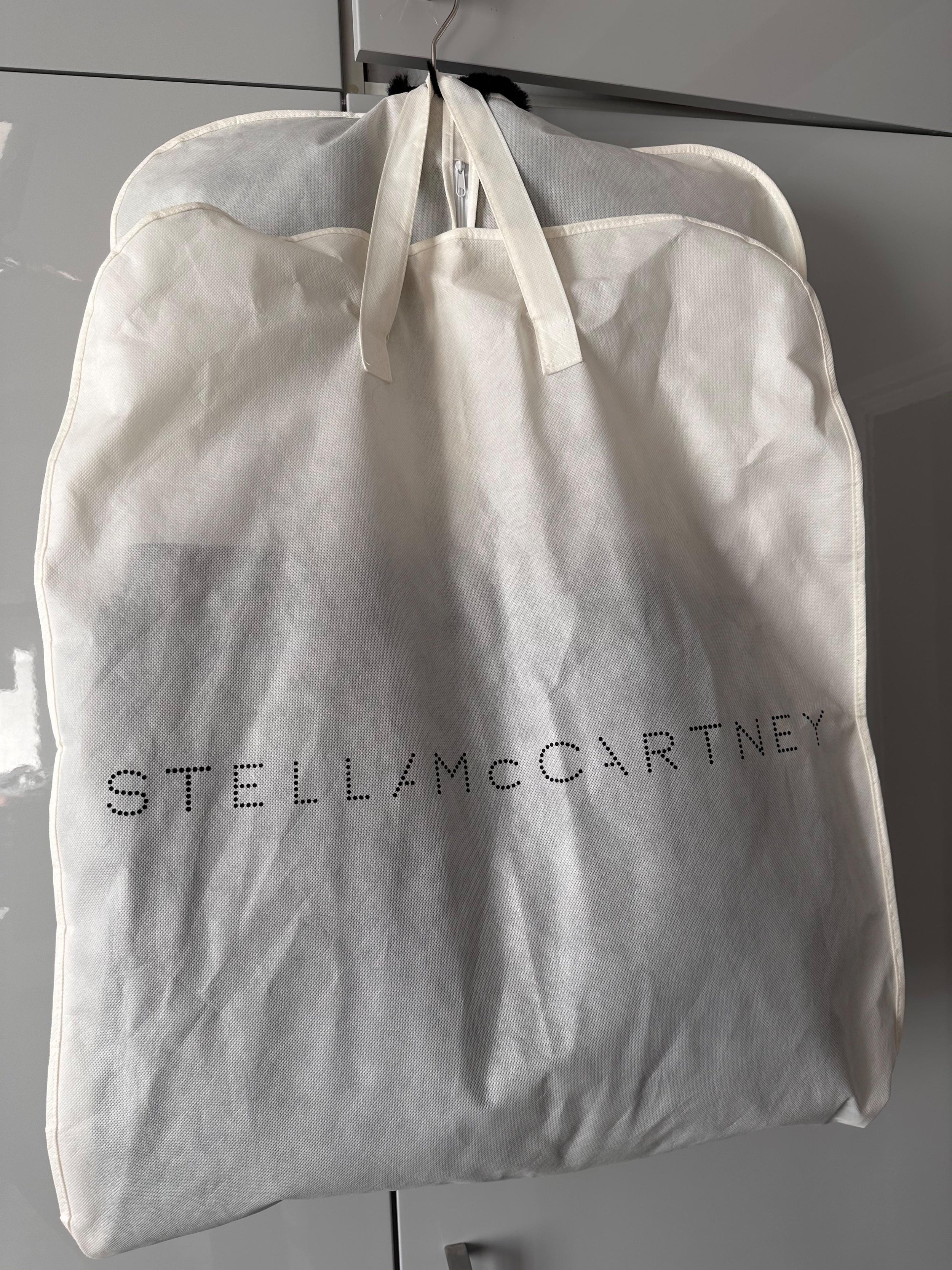 Stella McCartney Faux fur and Vegan Leather Longline Coat