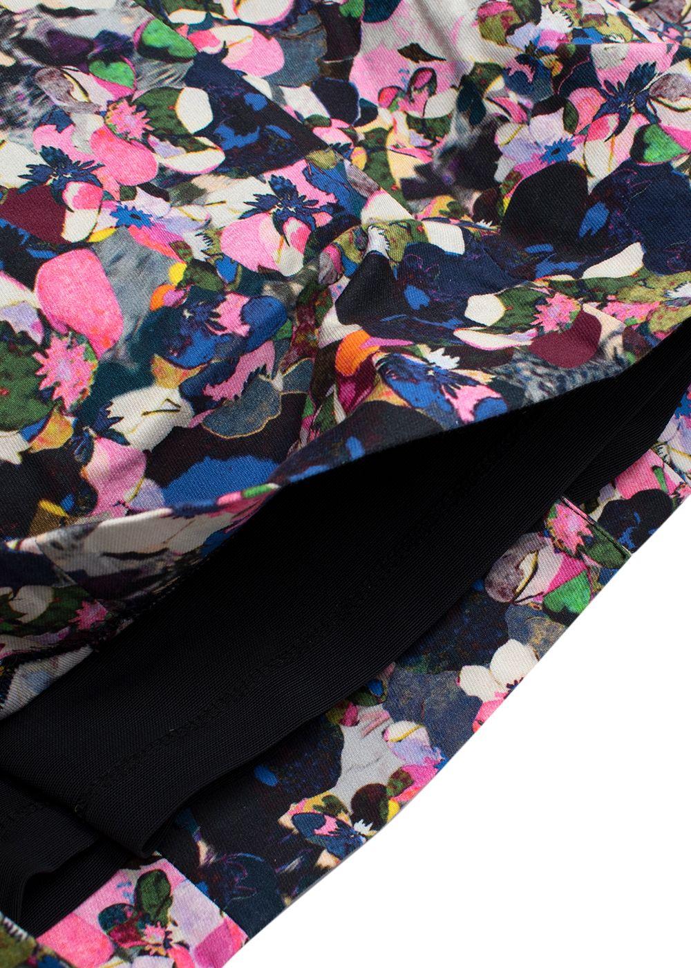 Erdem Floral Print Short-Sleeve Sheath Dress