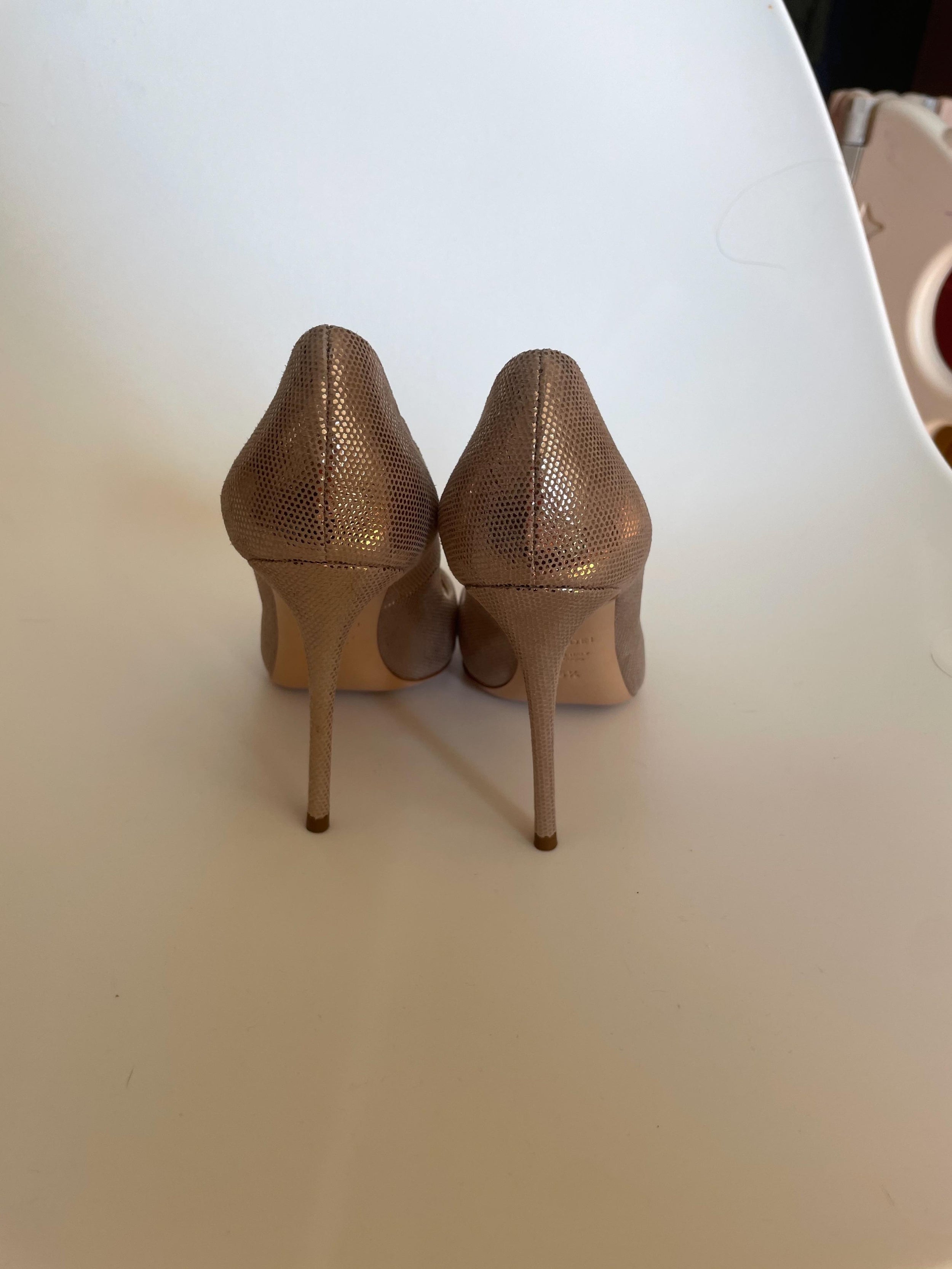 Metallic Suede Perfect Pump Julia