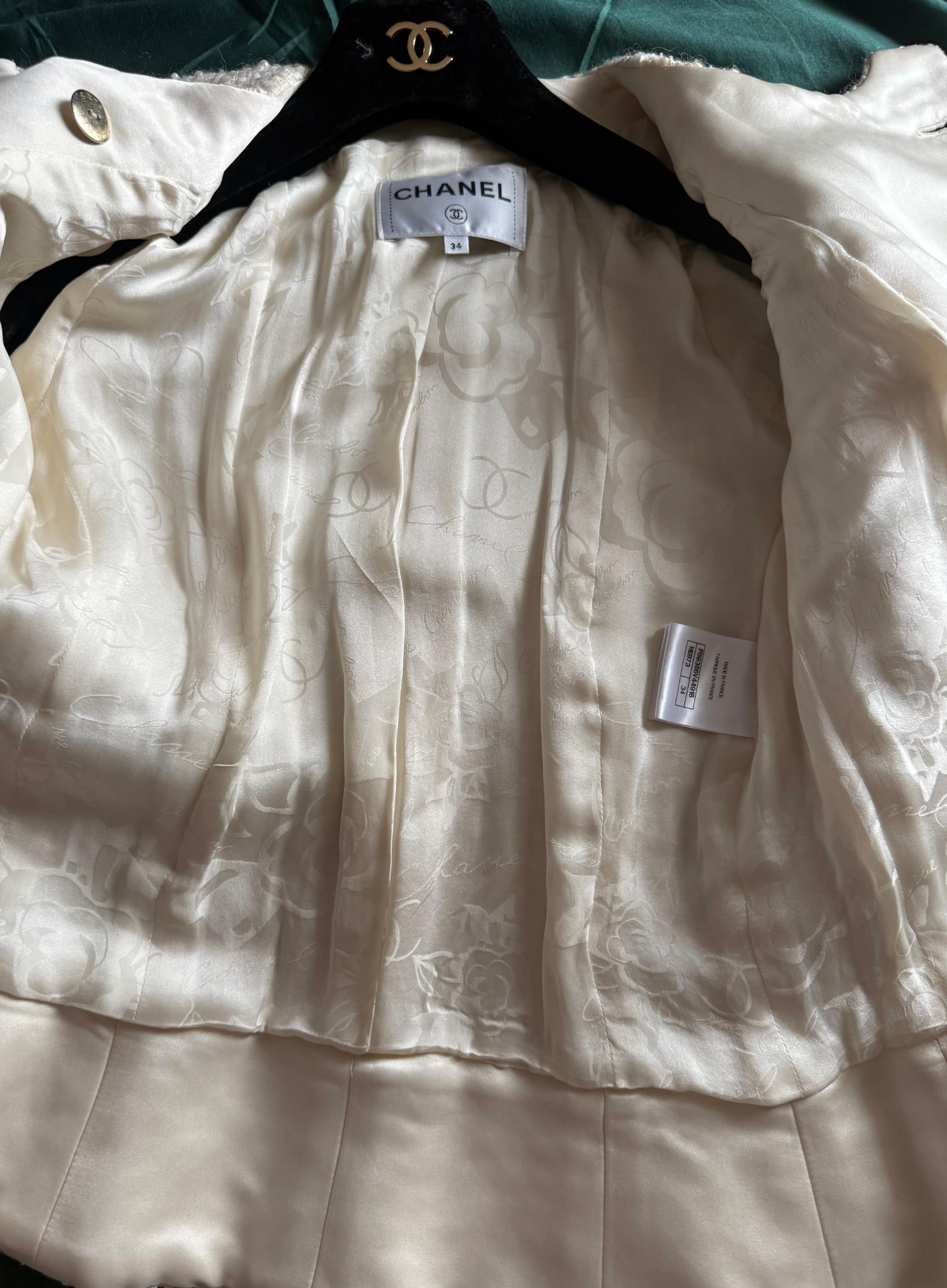 Chanel Cream Metiers D'Art Jacket