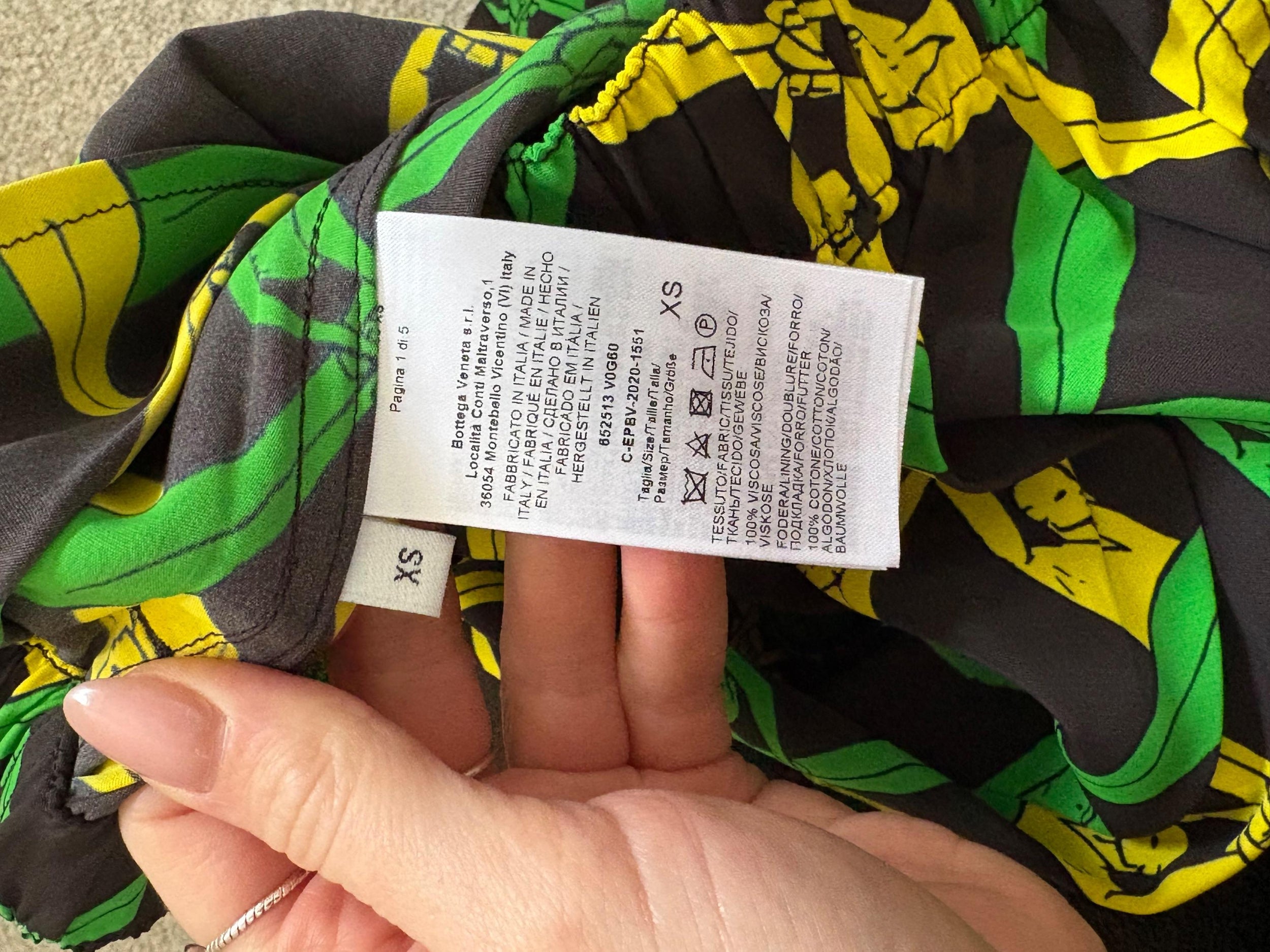 Bottega Veneta Printed High Waist Shorts
