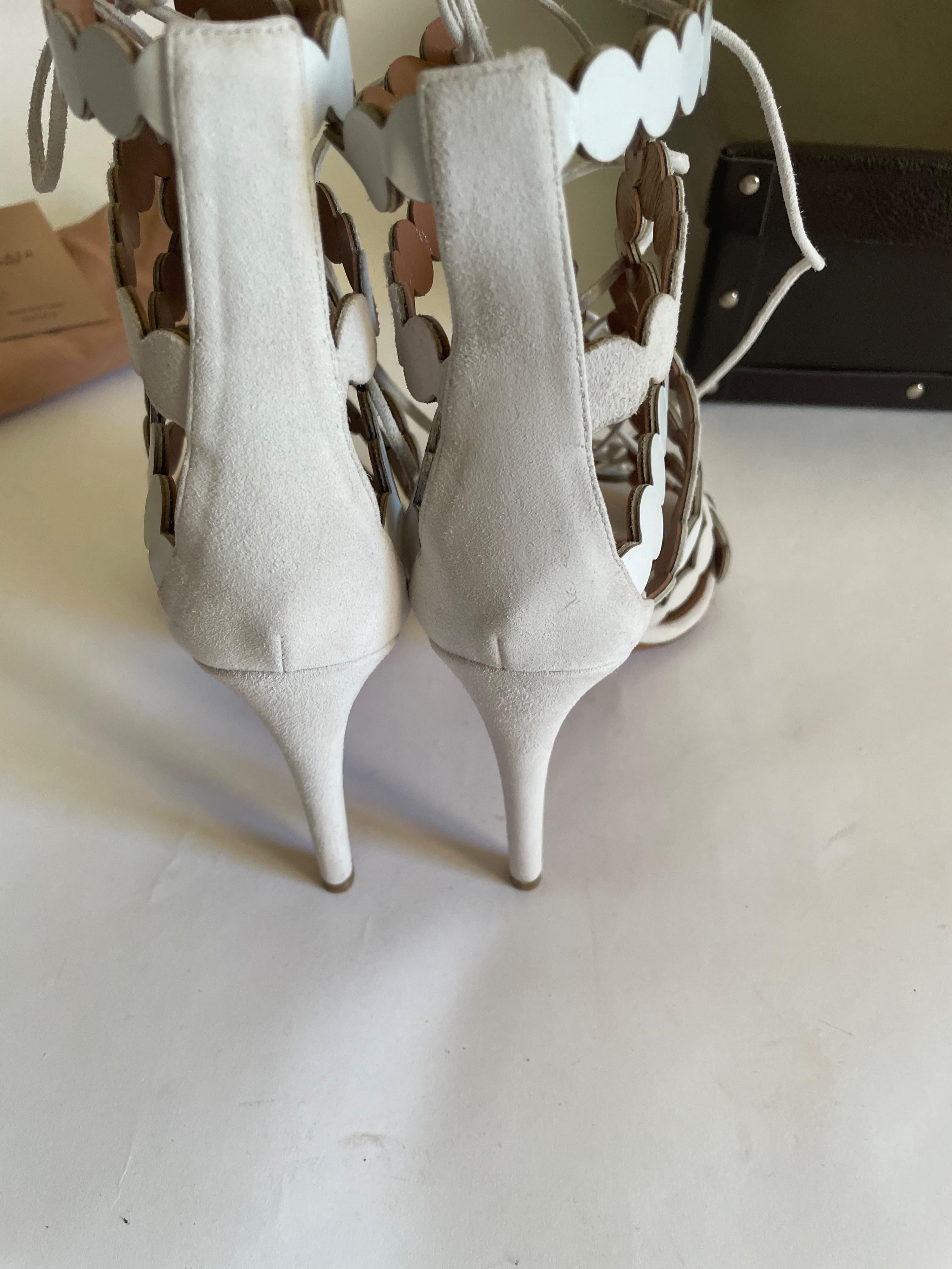 Champagne Lasercut Sandals