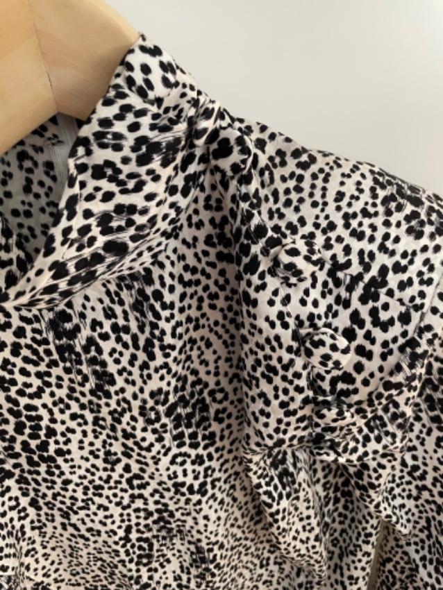 Alessandra Rich Silk Jacquard Leopard Skater Dress
