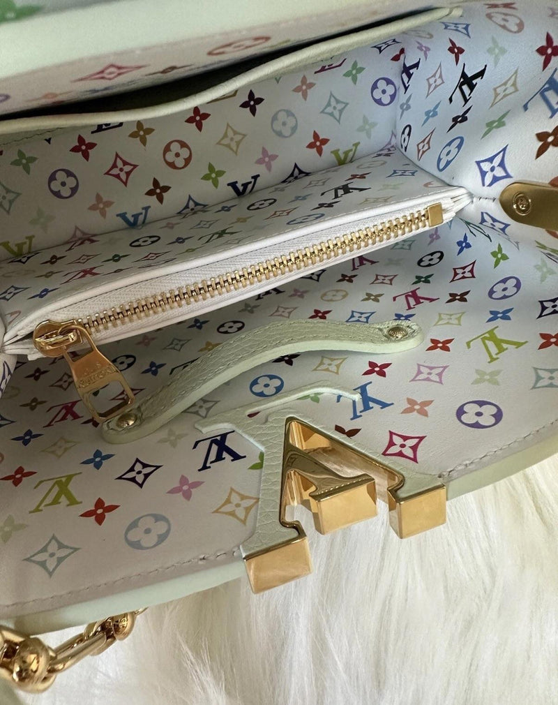 Louis Vuitton Green Taurillon Capucines Mini - Full set, packaging And Reciept