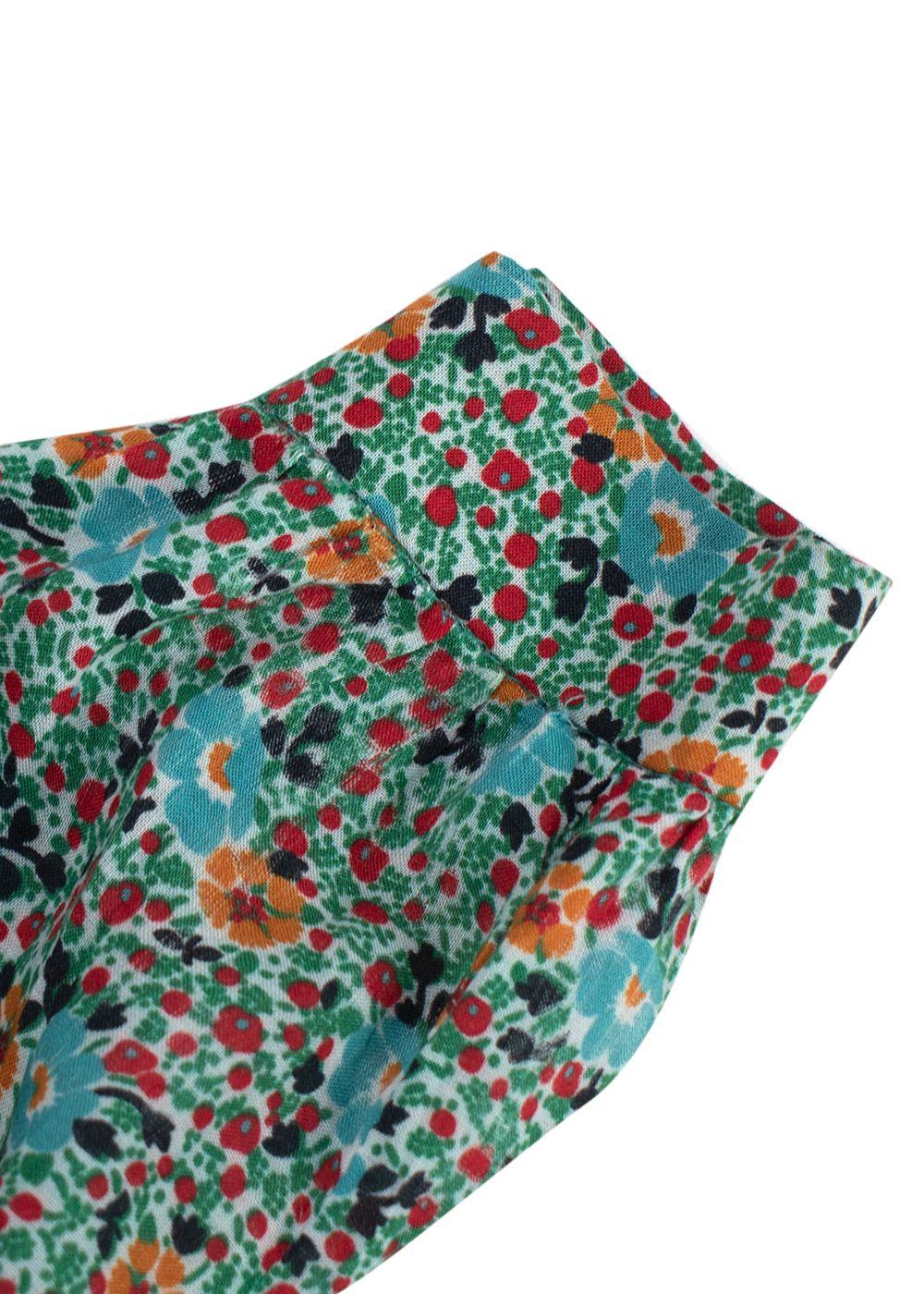 Saint Laurent Floral Pussybow Blouse