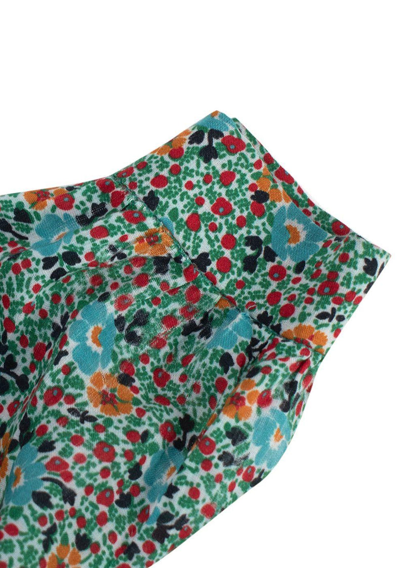 Saint Laurent Floral Pussybow Blouse