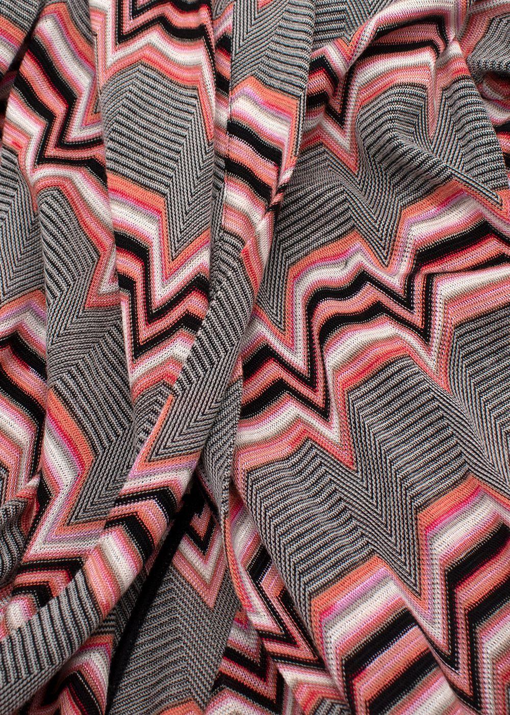 Missoni Multi Coloured Longline Wool Blend Cardigan