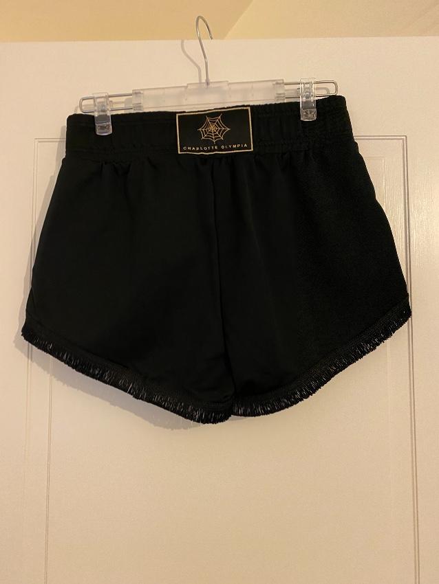 Charlotte Olympia x Puma drawstring black shorts
