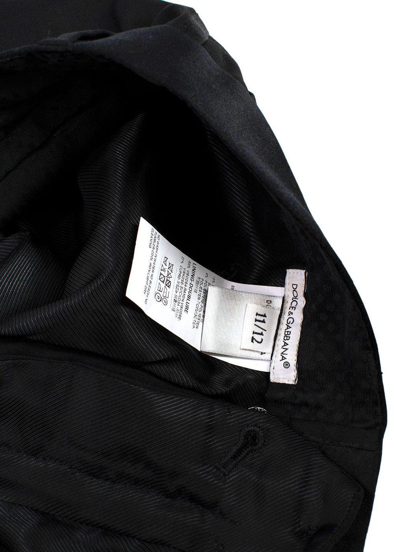 Dolce & Gabbana Black Kids 11/12Y Trousers