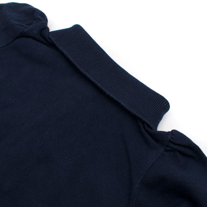 Ralph Lauren Girls 6M Navy Long-sleeved Polo Shirt