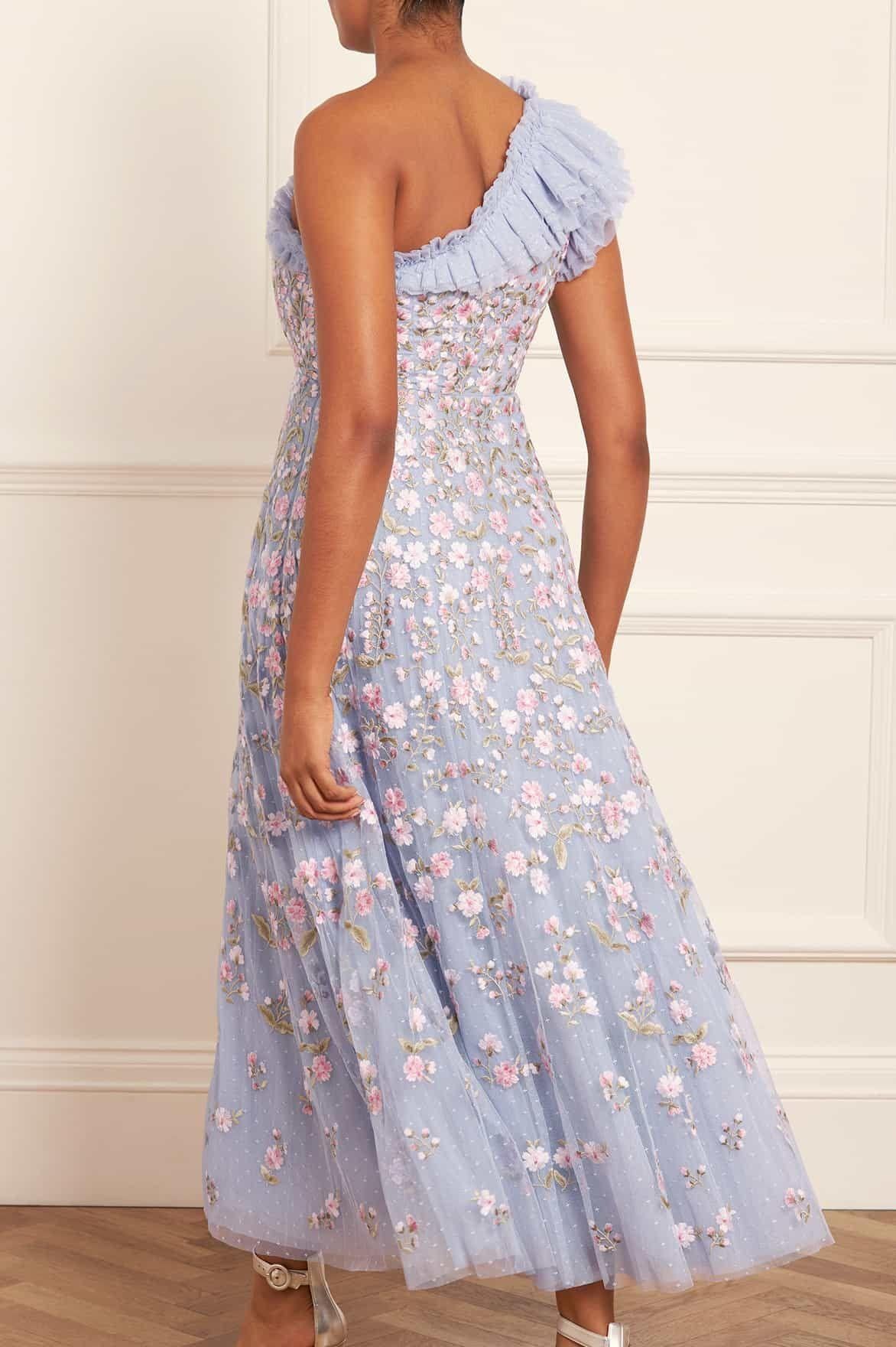 Needle & Thread the Posy Pirouette One Shoulder Gown