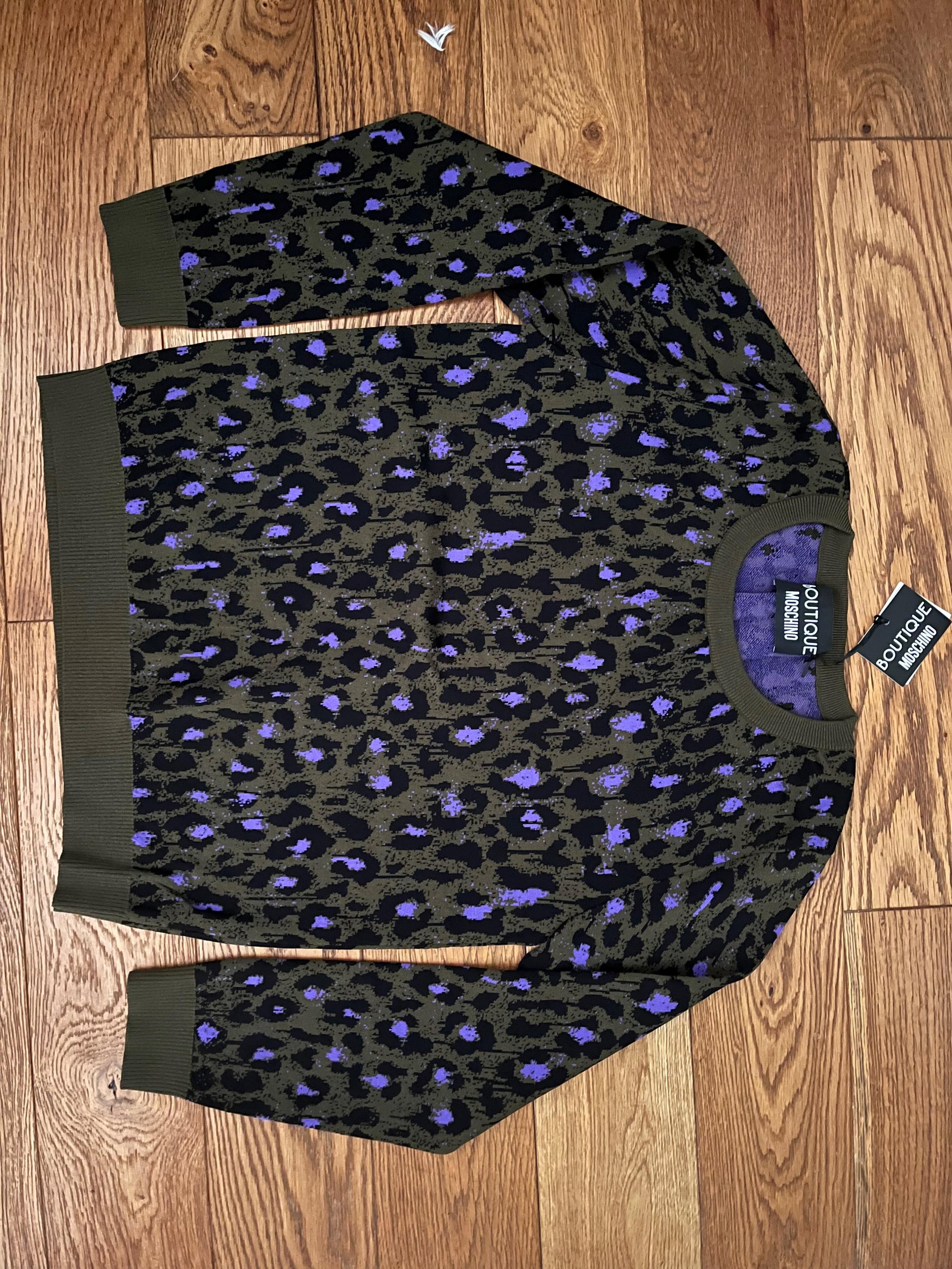 Leopard Print Knitted Top