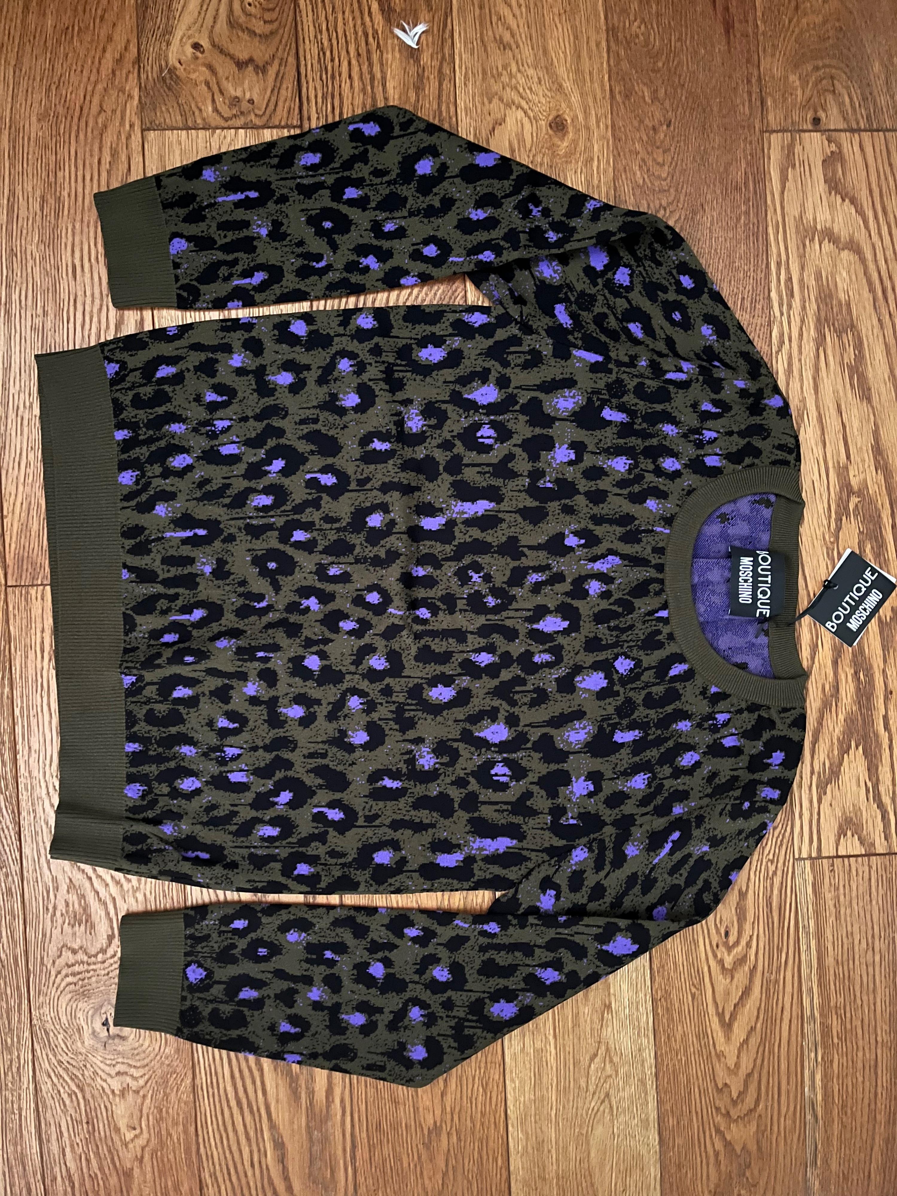 Leopard Print Knitted Top
